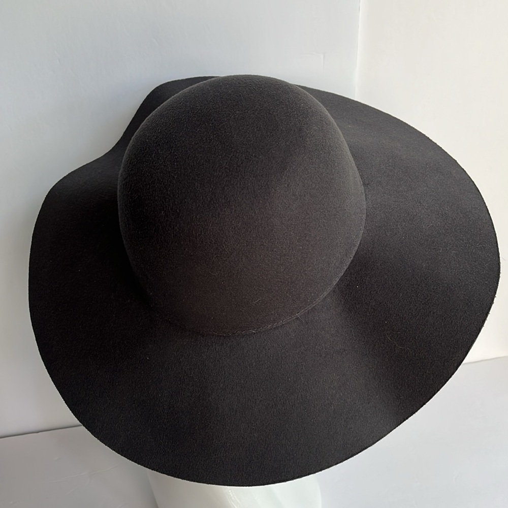Gray Felt Hat Dark Olive Green - Picture 4 of 8